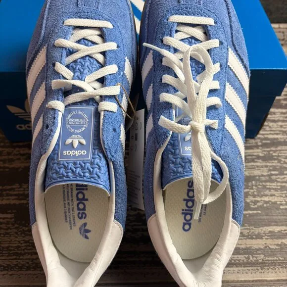 NWT Womens Adidas Gazelle Indoor Athletic Shoe - Blue Fusion, Size 8 - Picture 5 of 10